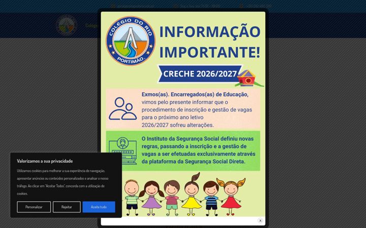Screenshot of colegiodorio.edu.pt
