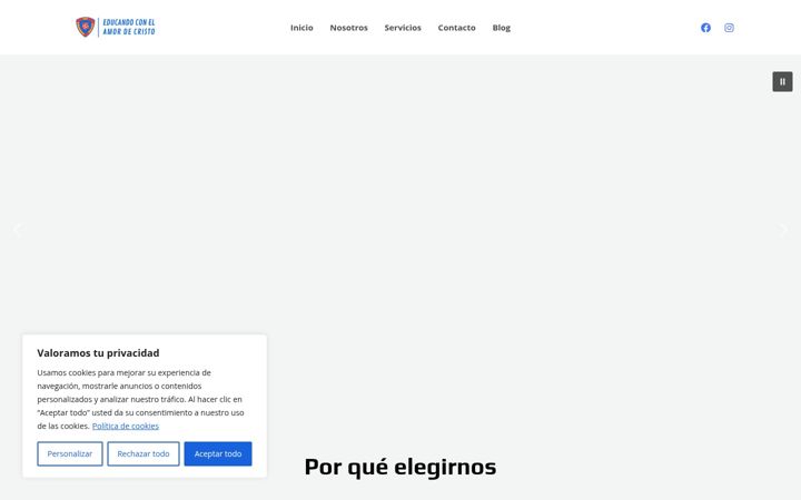 Screenshot of colegioeduardopalaci.pe