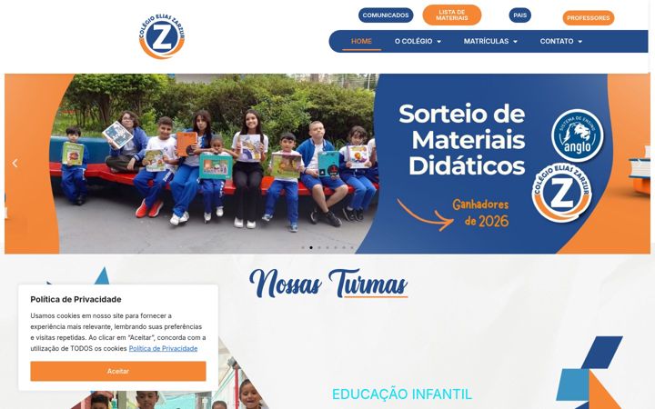 Posnetek zaslona colegioeliaszarzur.com.br
