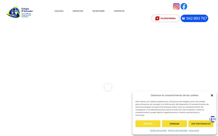 Screenshot of colegioelsalvador.coop