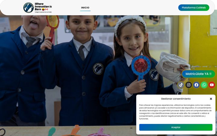 Capture d'écran de colegioempresarial.edu.co