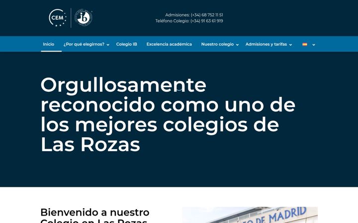 Screenshot of colegioeuropeodemadrid.com