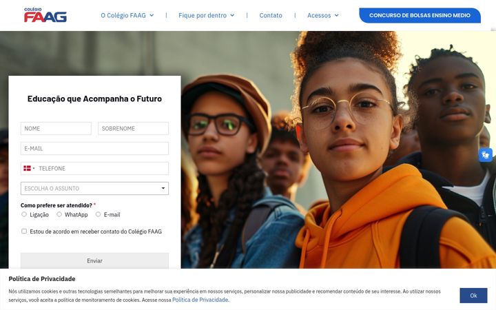 Screenshot von colegiofaag.com.br