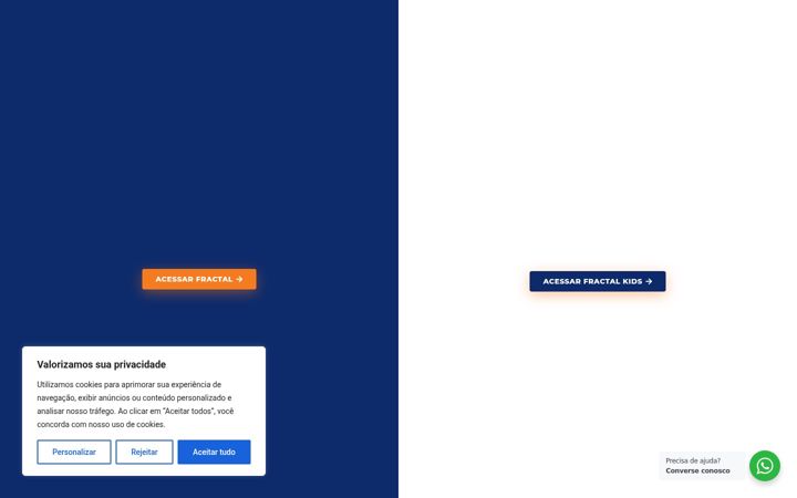 Captură de ecran a colegiofractal.net