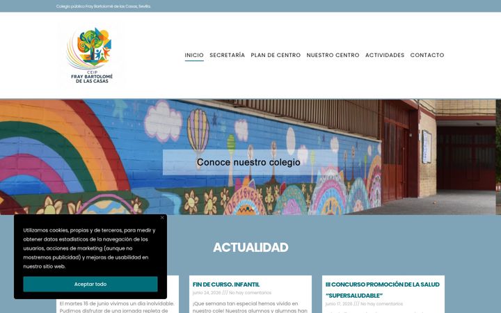 Screenshot of colegiofraybartolome.com