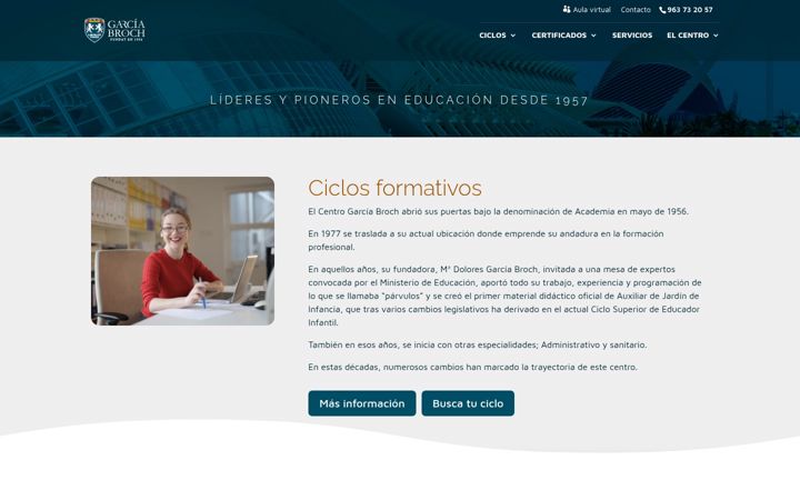 Screenshot of colegiogarciabroch.com