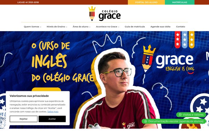 Screenshot von colegiograce.com.br