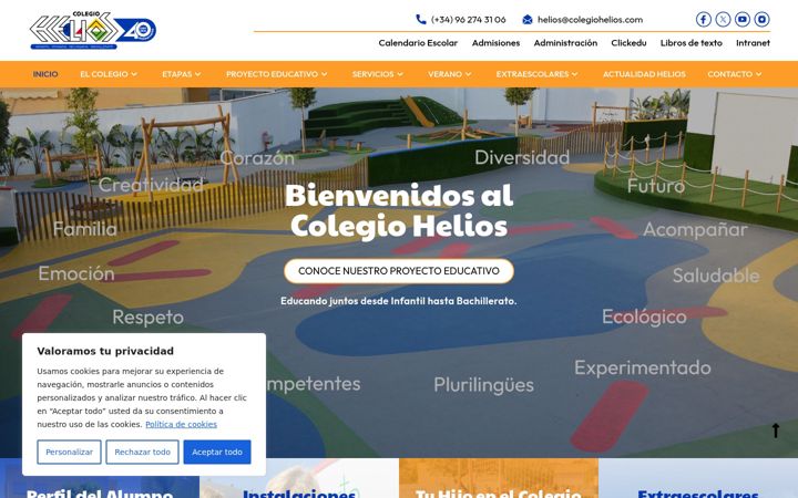Screenshot of colegiohelios.com