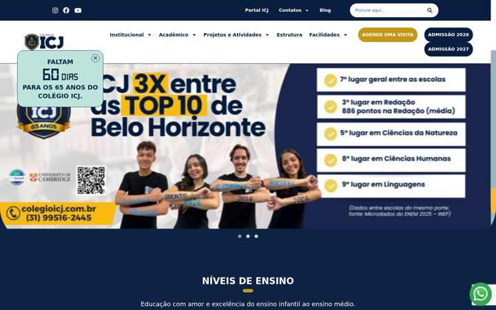 Screenshot von colegioicj.com.br