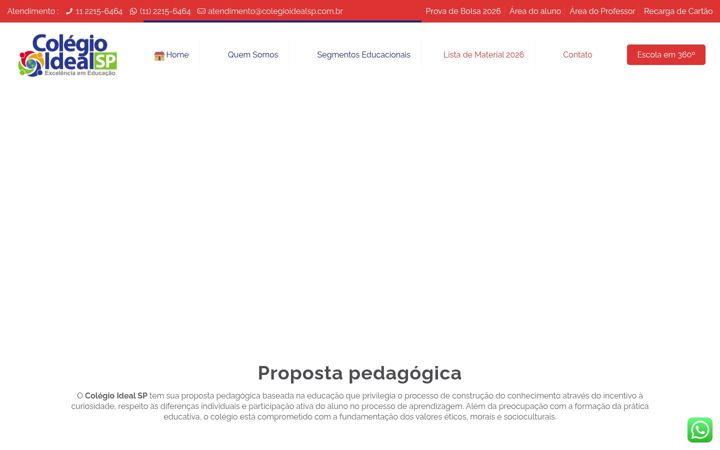 Screenshot von colegioidealsp.com.br