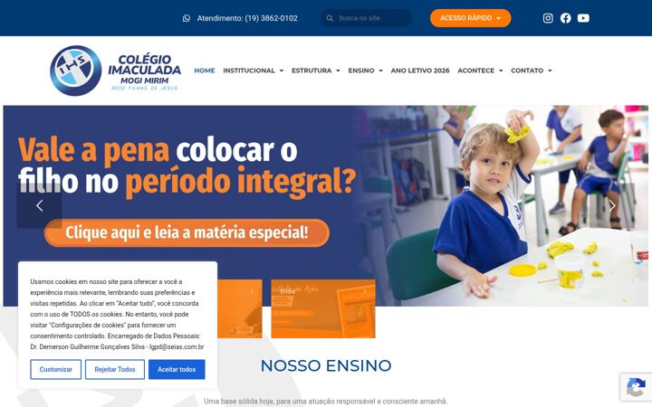 Screenshot von colegioimaculada.com.br