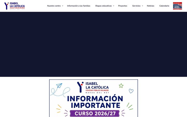 Screenshot of colegioisabellacatolica.es