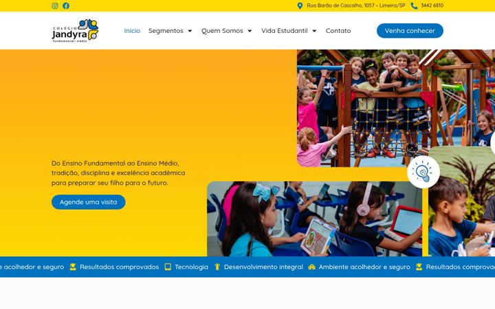Screenshot von colegiojandyra.com.br