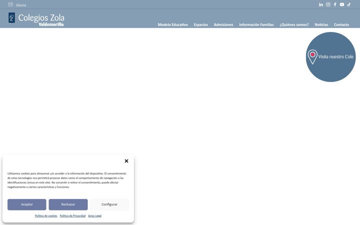 Screenshot of colegiojara.com