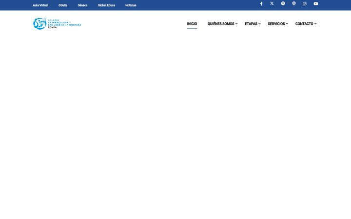 Screenshot of colegiolainmaculada.es
