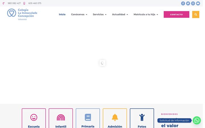 Screenshot of colegiolainmaculadaconcepcion.es