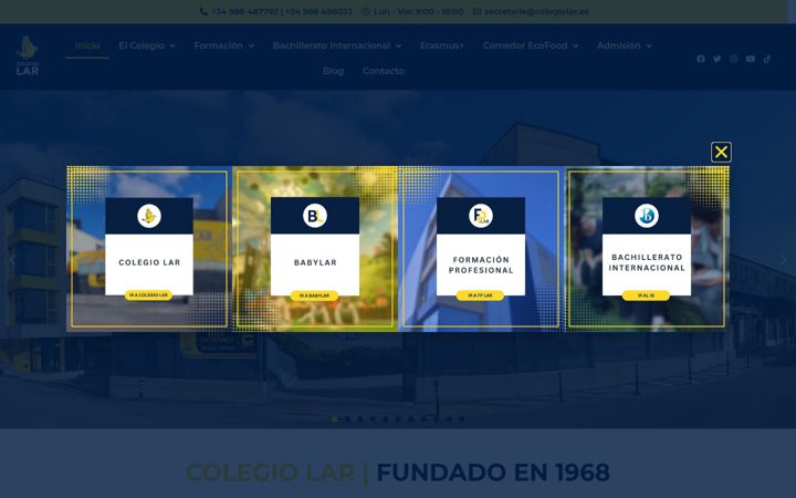Screenshot of colegiolar.es