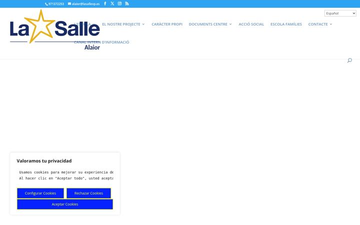 Screenshot of colegiolasallealaior.es
