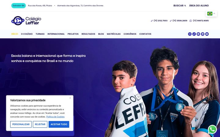 Screenshot of colegioleffler.com.br