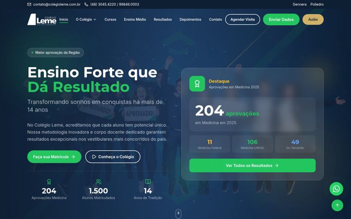 Screenshot of colegioleme.com.br