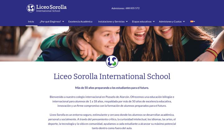 Screenshot of colegioliceosorolla.es
