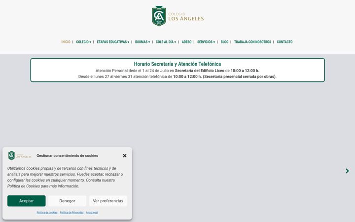Screenshot of colegiolosangeles.net