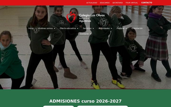 Screenshot ta' colegiolosolivos.net