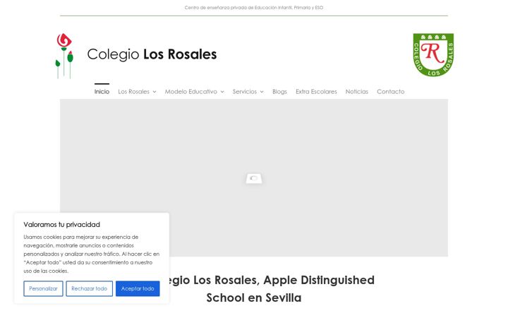 Captură de ecran a colegiolosrosales.net
