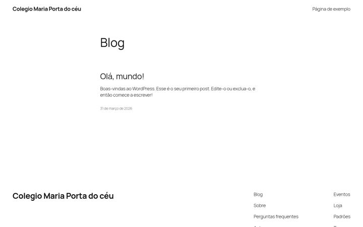 Screenshot of colegiomariaportadoceu.com.br