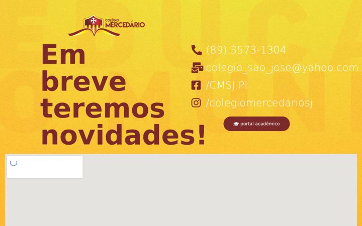 Screenshot of colegiomercedariopi.com.br
