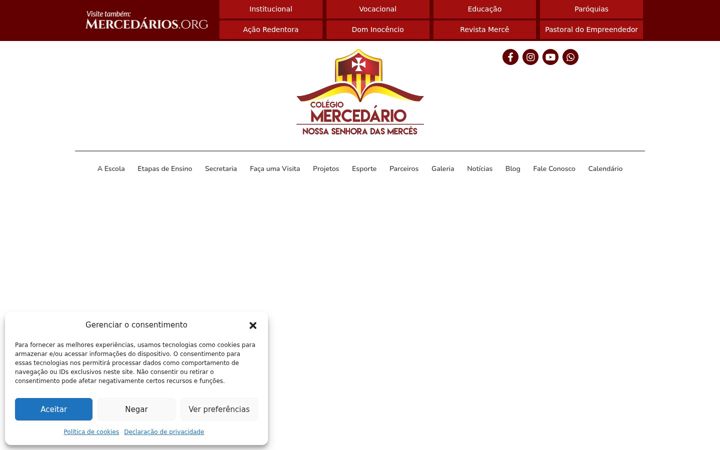 Screenshot of colegiomercedariosp.com.br
