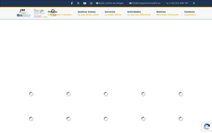 Screenshot of colegiomiramadrid.es
