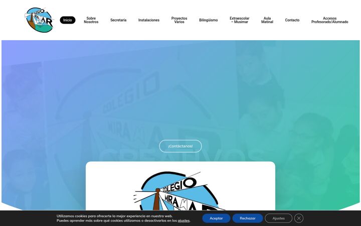 Screenshot of colegiomiramar.es