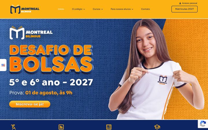 Screenshot of colegiomontreal.com.br