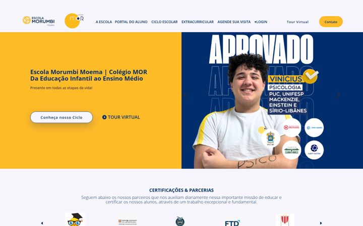 Screenshot of colegiomor.com.br