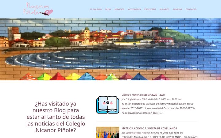 Screenshot of colegionicanorpinole.com