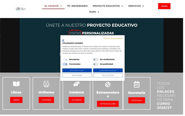 Screenshot of colegionshuertopamplona.com