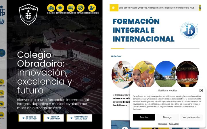 Screenshot of colegioobradoiro.es