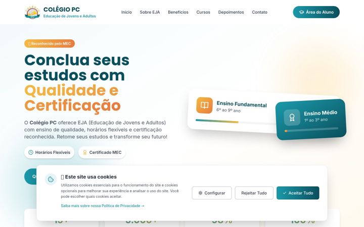 Képernyőkép: colegiopc.com.br