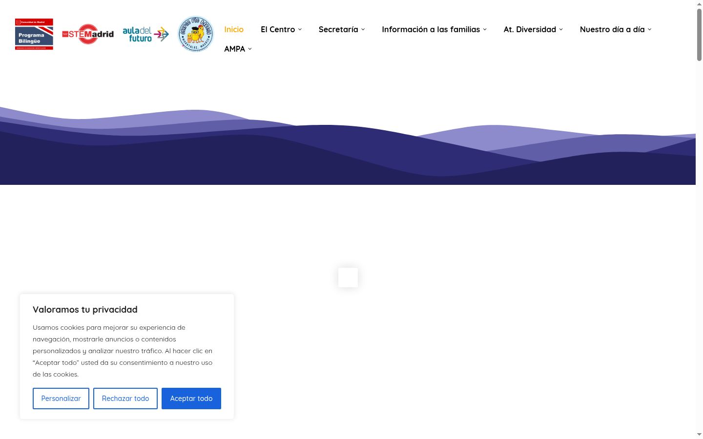 Screenshot tal-banner tal-kunsens muri qabel kwalunkwe interazzjoni
