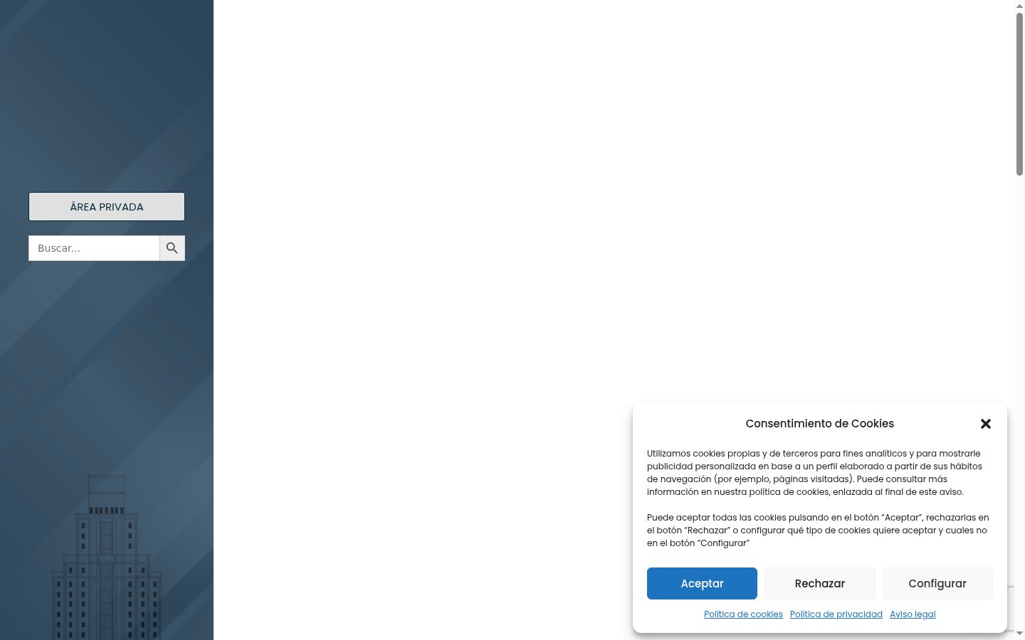 Screenshot van de toestemmingsbanner zoals getoond vóór enige interactie