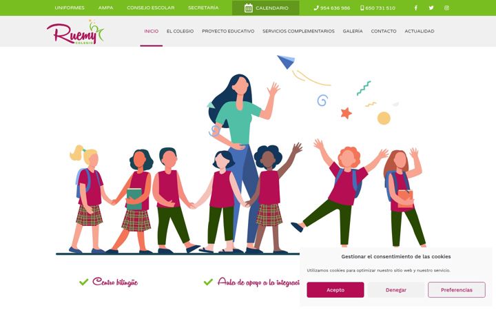 Screenshot of colegioruemy.es