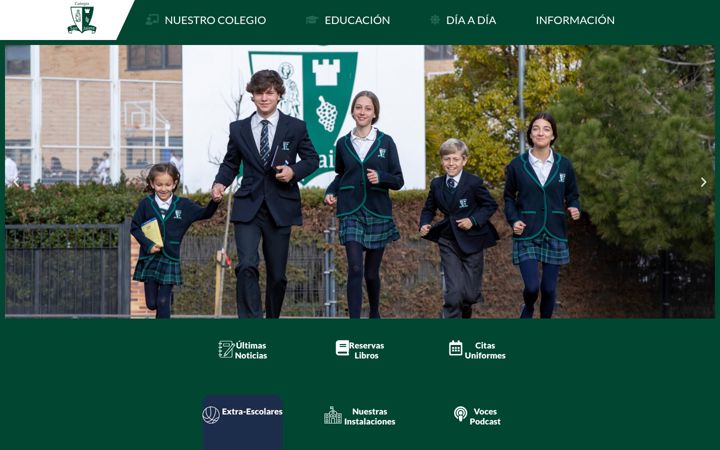 Screenshot of colegiosanjaime.es