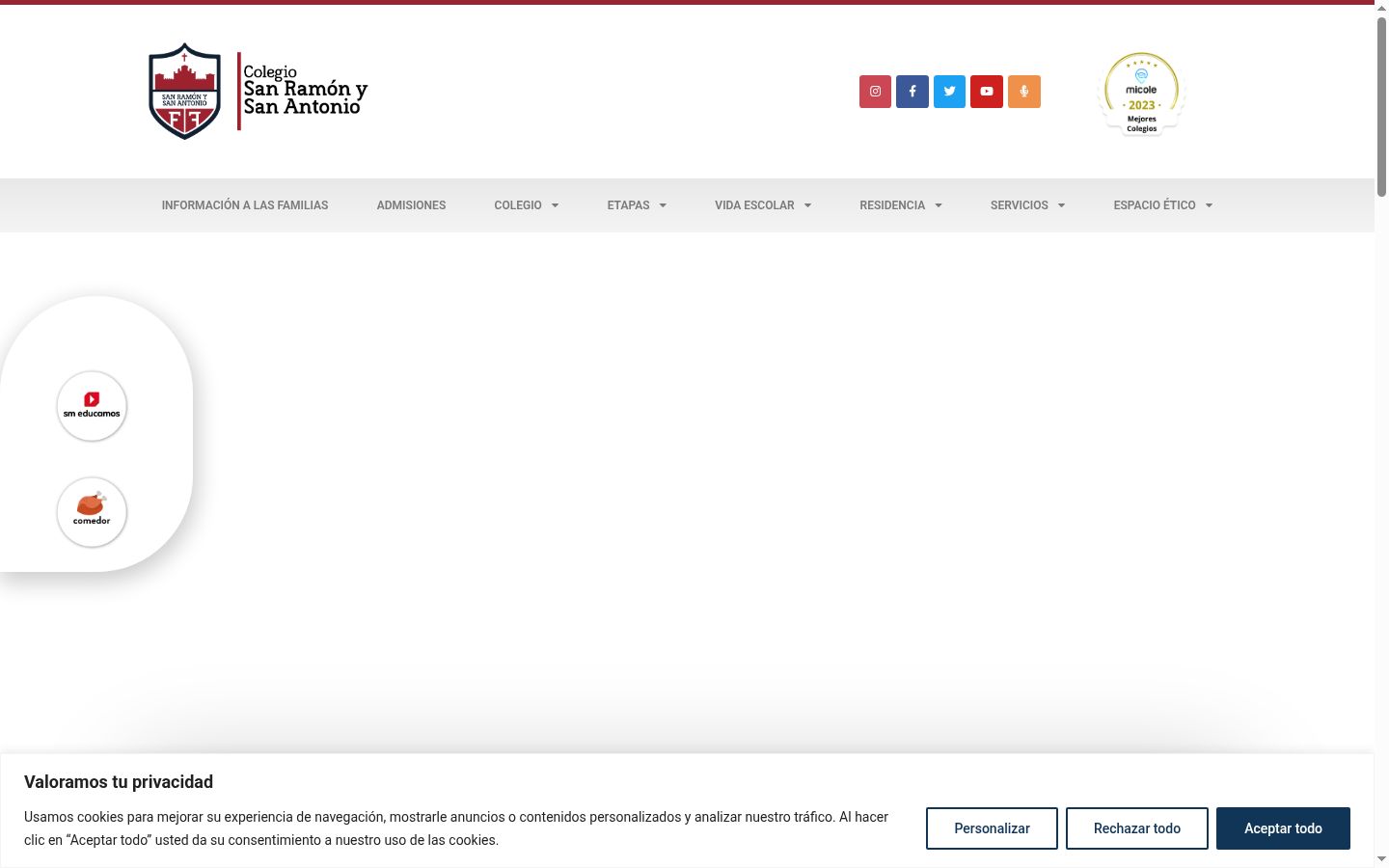Screenshot van de toestemmingsbanner zoals getoond vóór enige interactie