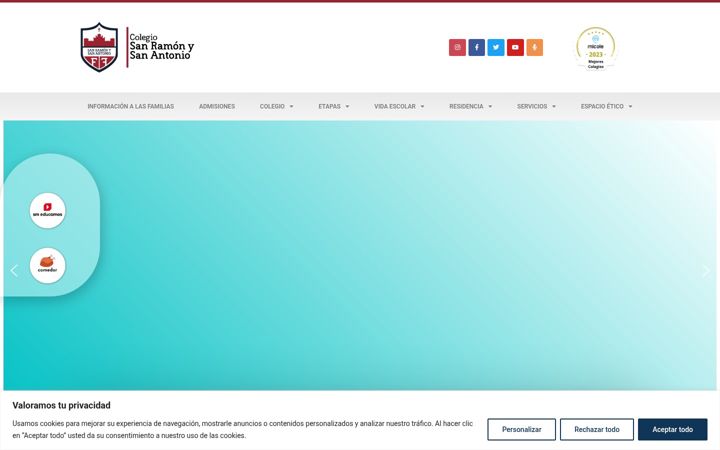 Screenshot of colegiosanramonysanantonio.es