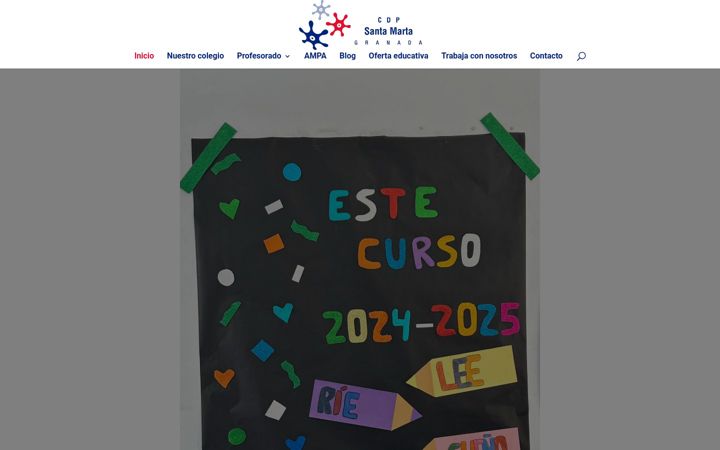 Screenshot of colegiosantamarta.es