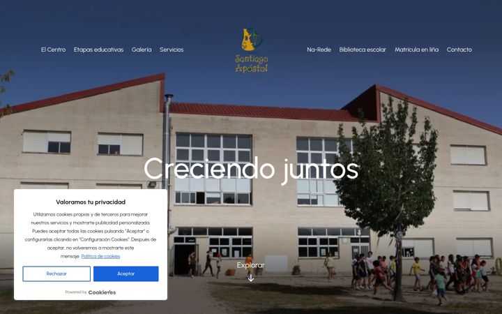 Screenshot of colegiosantiagoapostolsoutomaior.es
