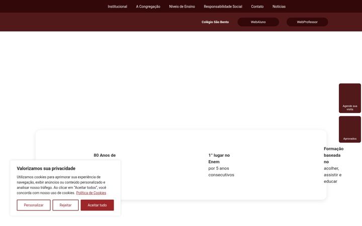 Screenshot of colegiosaobento.net