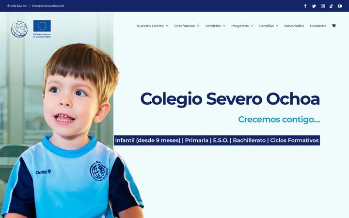 Screenshot of colegioseveroochoa.es