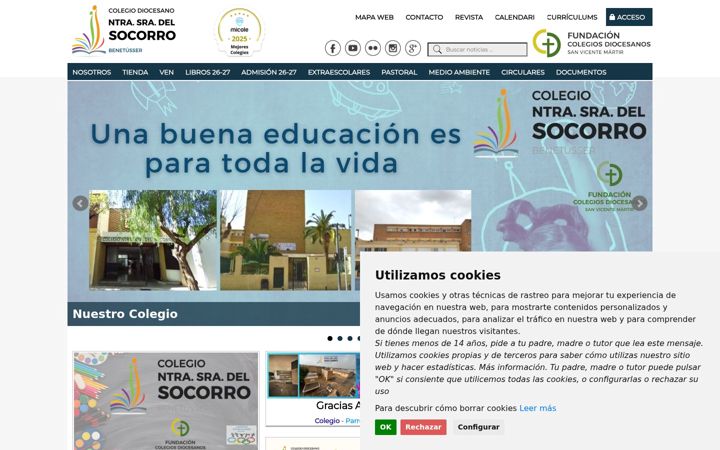 Screenshot of colegiosocorro.es